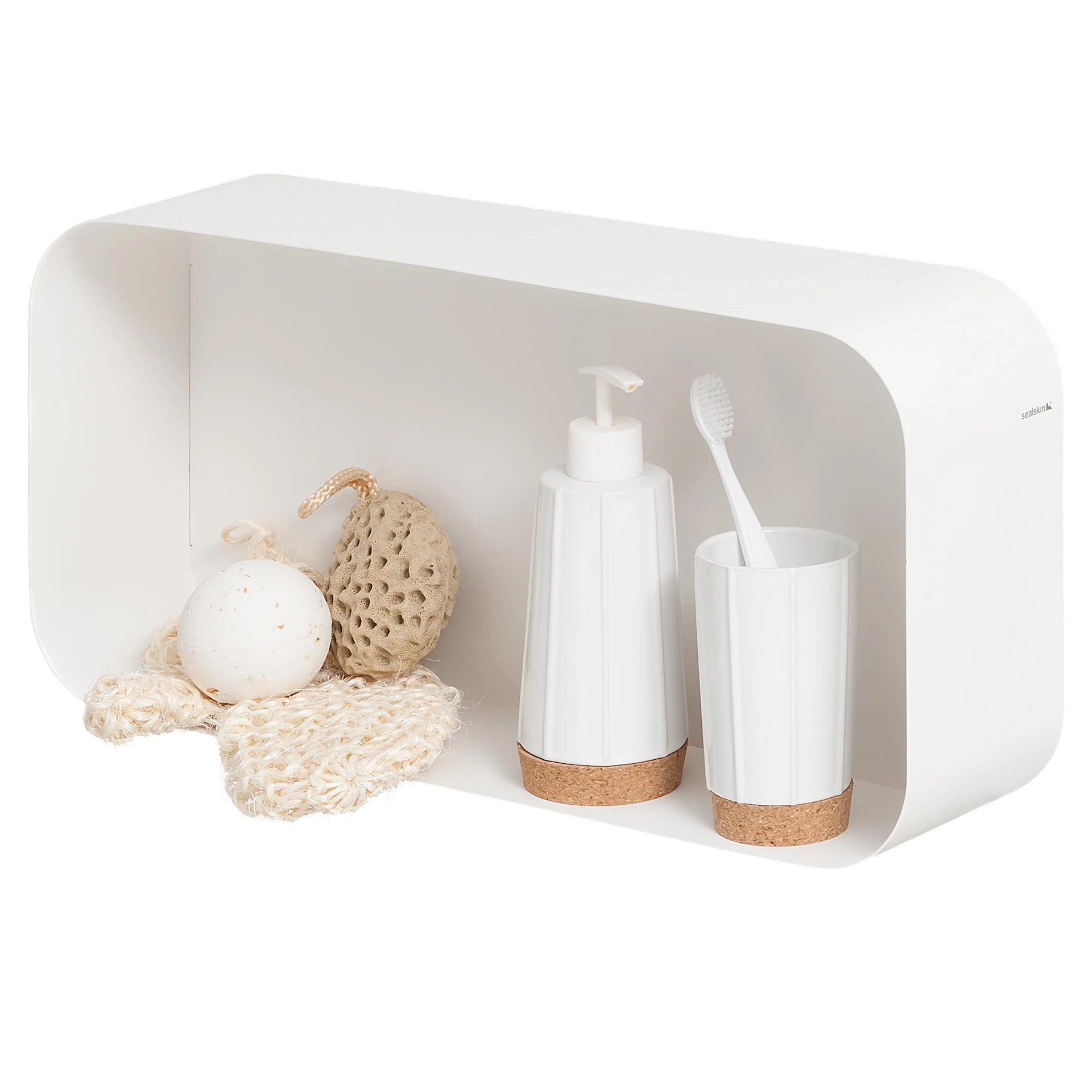 ART2474410 - Sealskin Brix veggboks rektangulær, hvit matt - 