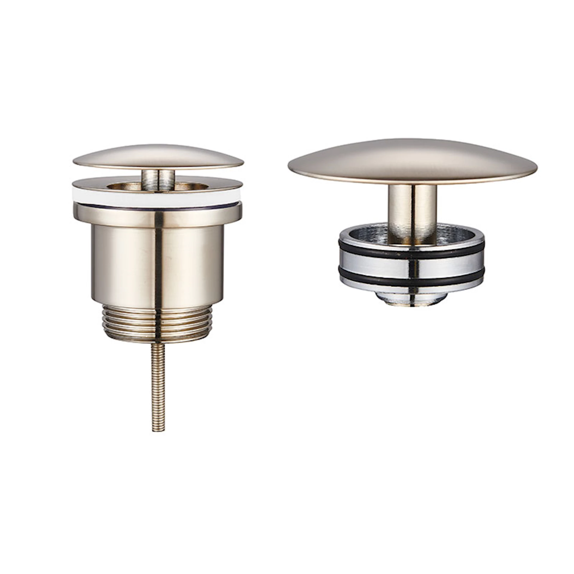 ART202134 - Bunnventil åpen børstet stål - 