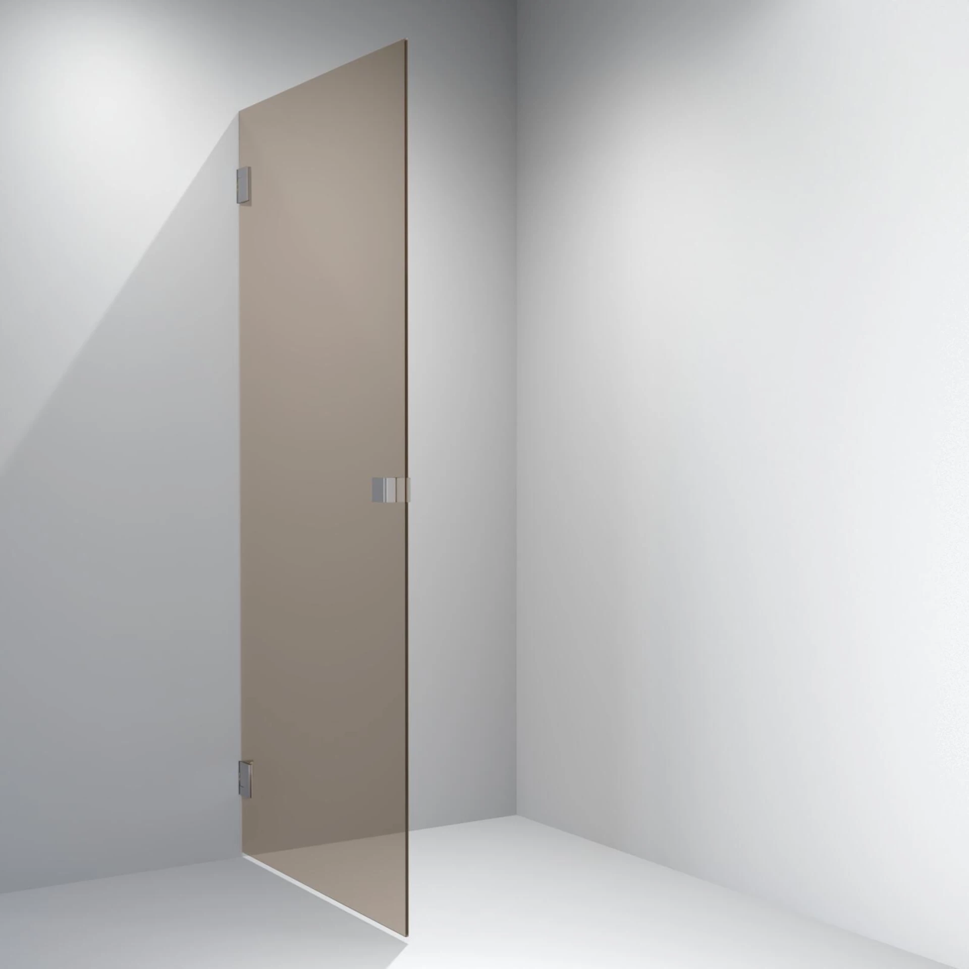 NRF1395755 - Dusjdør rett EMIL 90x200cm bronse glass, krom - 